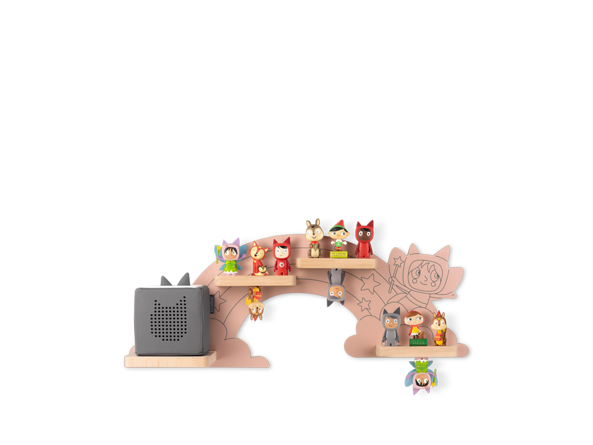 Wandregal "Hinter dem Regenbogen"