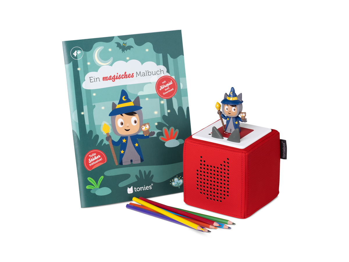 Ein magisches Malbuch + Kreativ-Tonie Zauberer - Freundschaftstag im Zauberwald