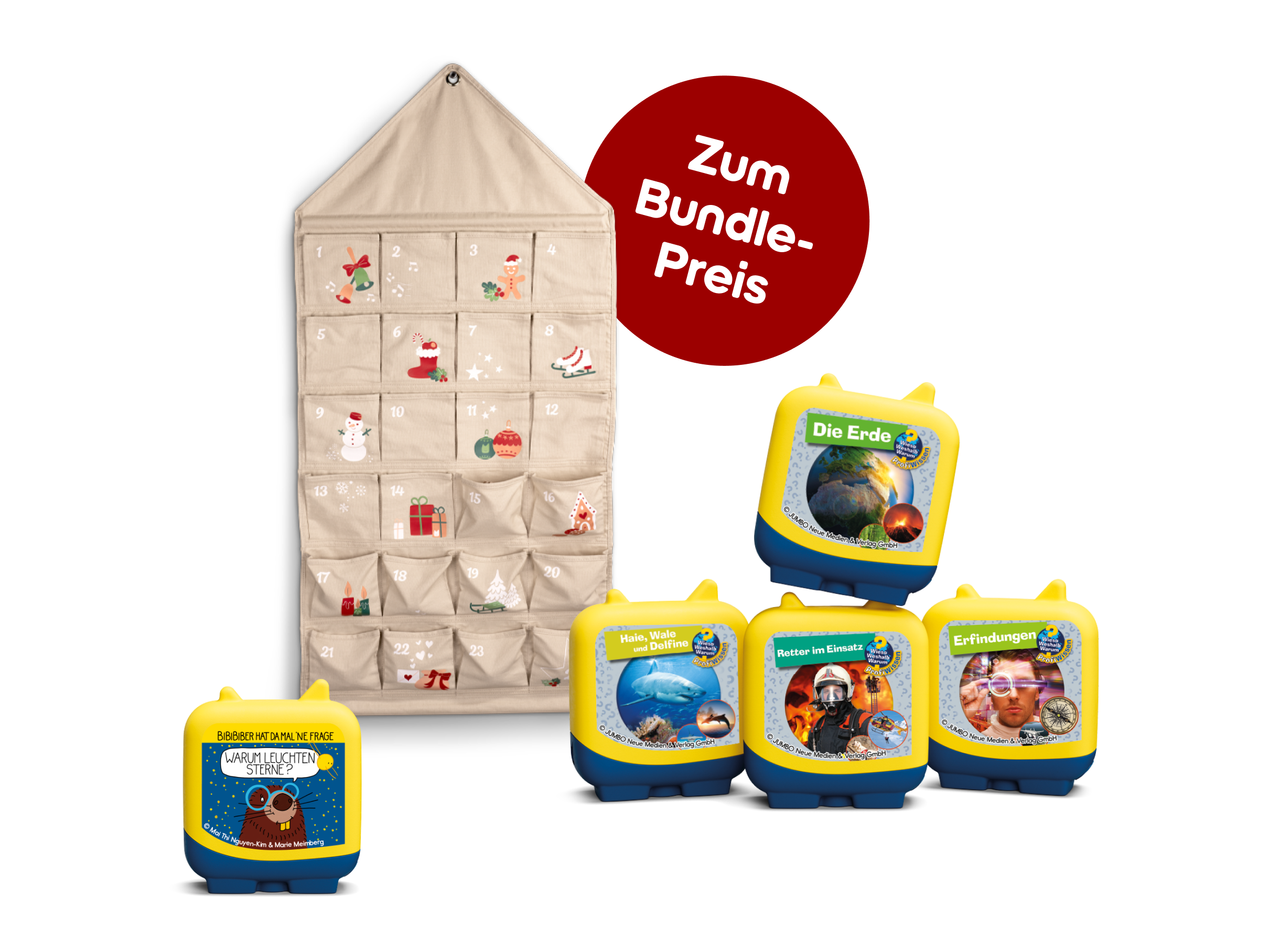 DIY-Adventskalender-Bundle mit 5 Clever Tonies 