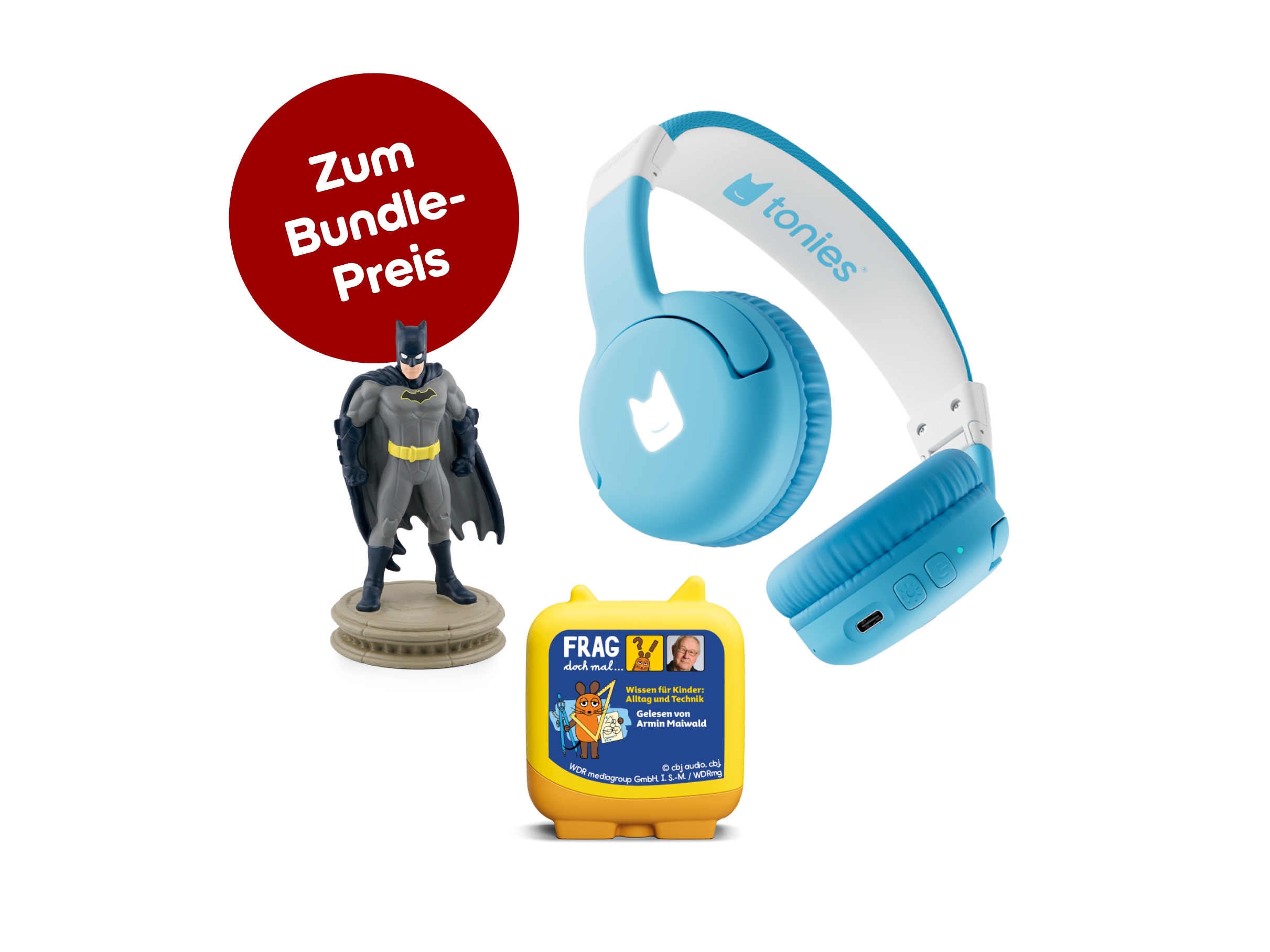 Bundle mit Bluetooth® Kopfhörer Hellblau