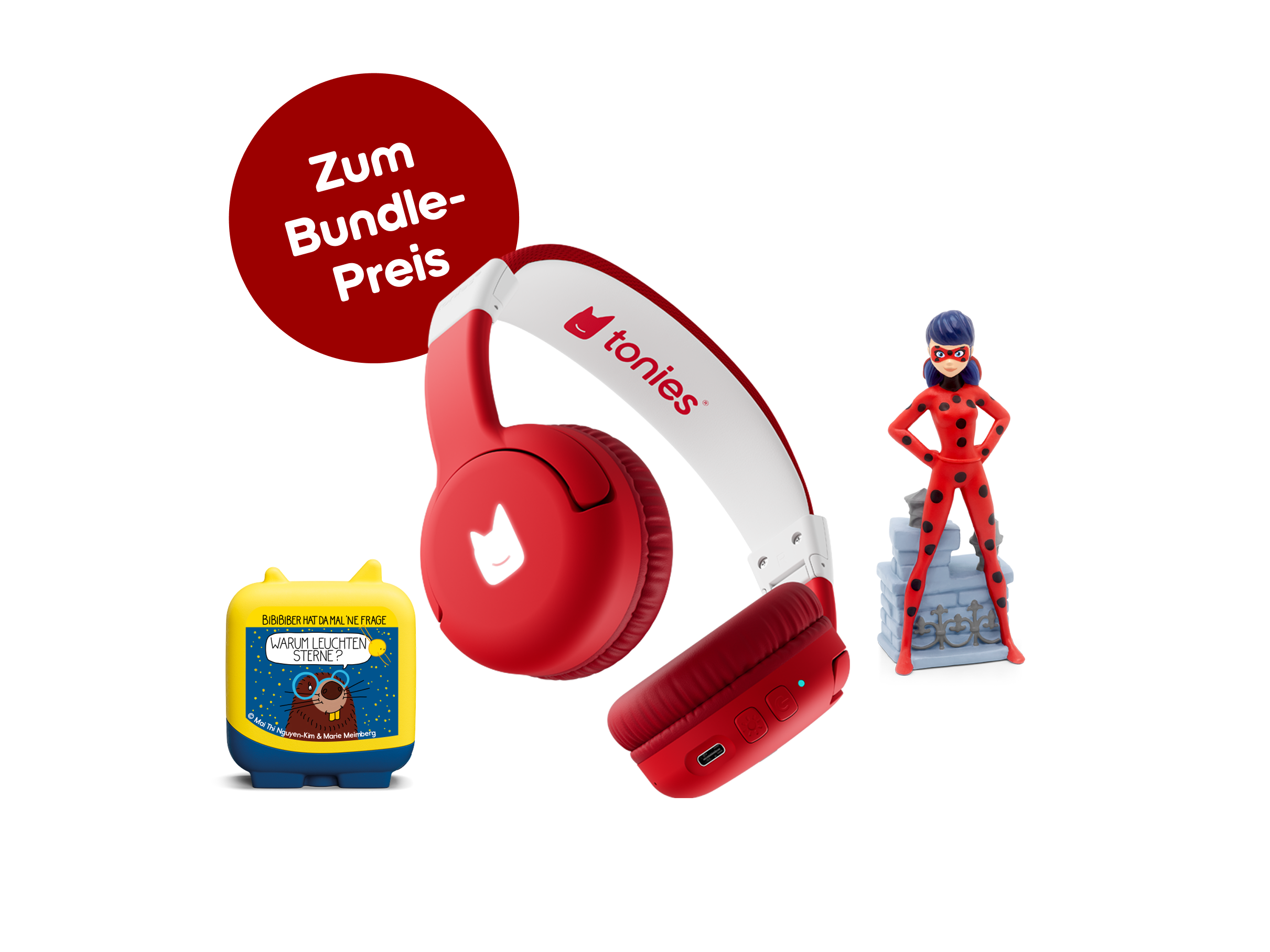 Bundle mit Bluetooth® Kopfhörer Rot