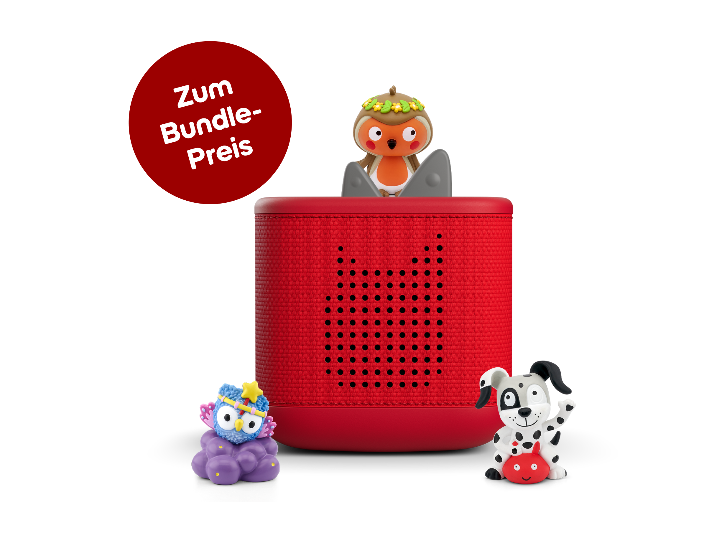 Toniebox 2 Starterset: Kinderlieder (Rot; inkl. Jahreszeitenlieder, Spiel- und Bewegungslieder 2, Schlaflieder)