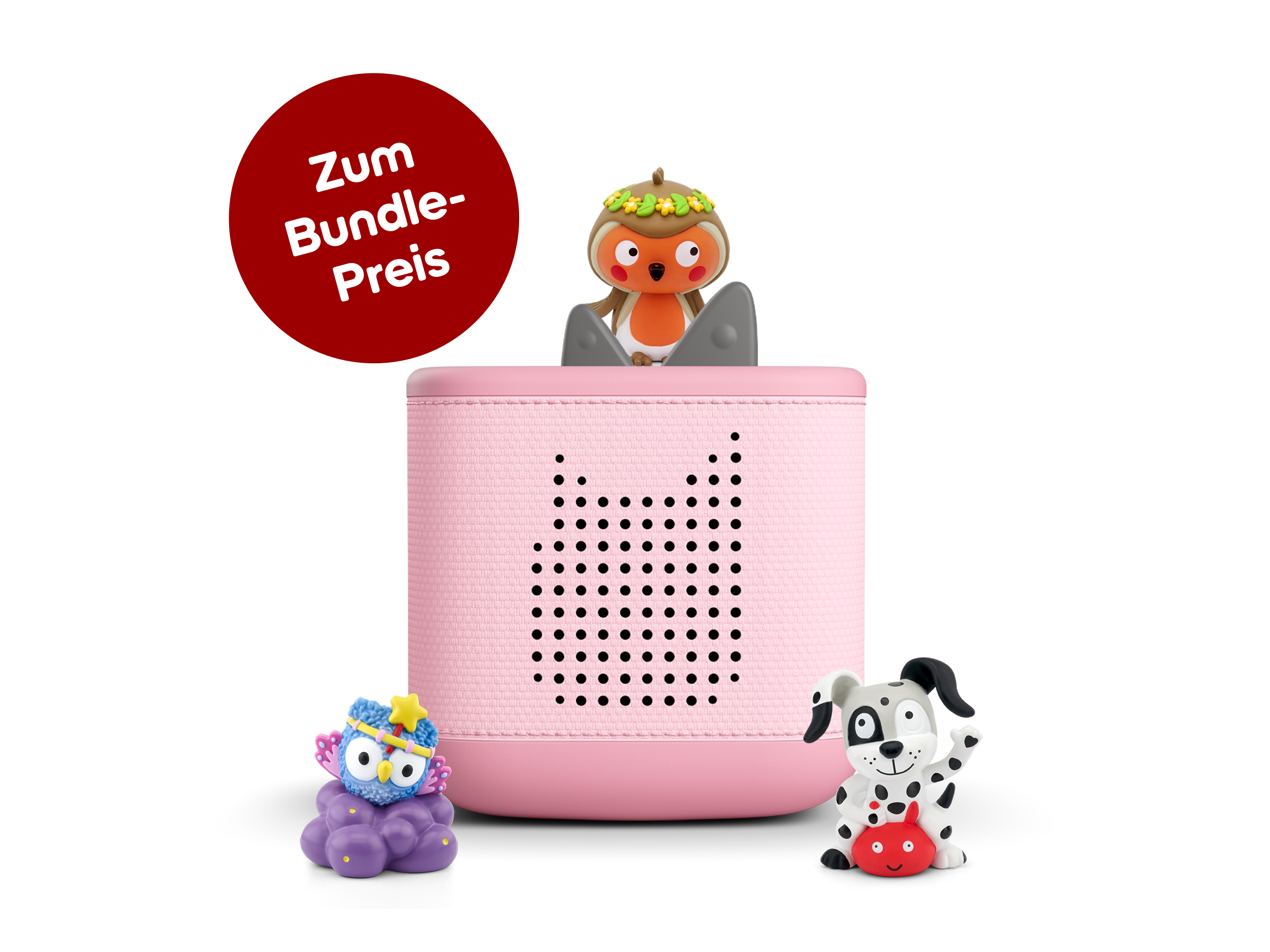 Toniebox 2 Starterset: Kinderlieder (Rosa; inkl. Jahreszeitenlieder, Spiel- und Bewegungslieder 2, Schlaflieder)