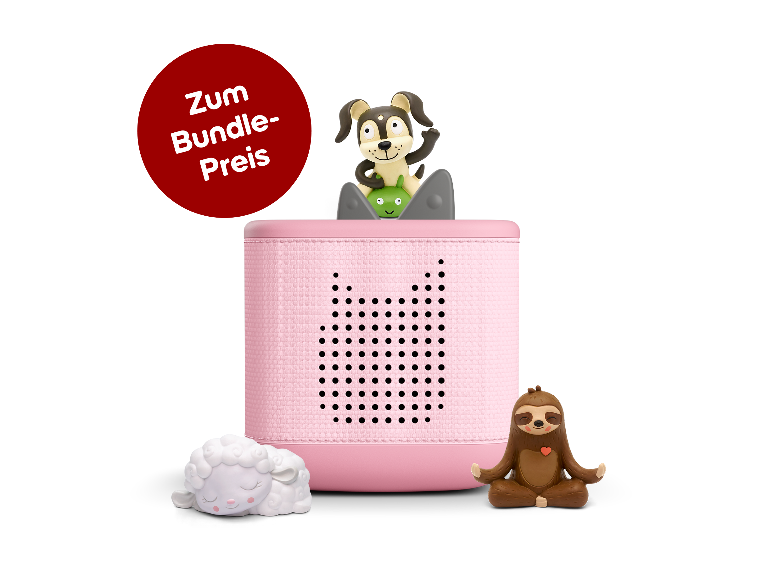 Toniebox 2 Starterset: Alltagsroutine (Rosa; inkl. Spiel- und Bewegungslieder, Fantasiereisen mit Faultier Mo, Schlummerschaf)