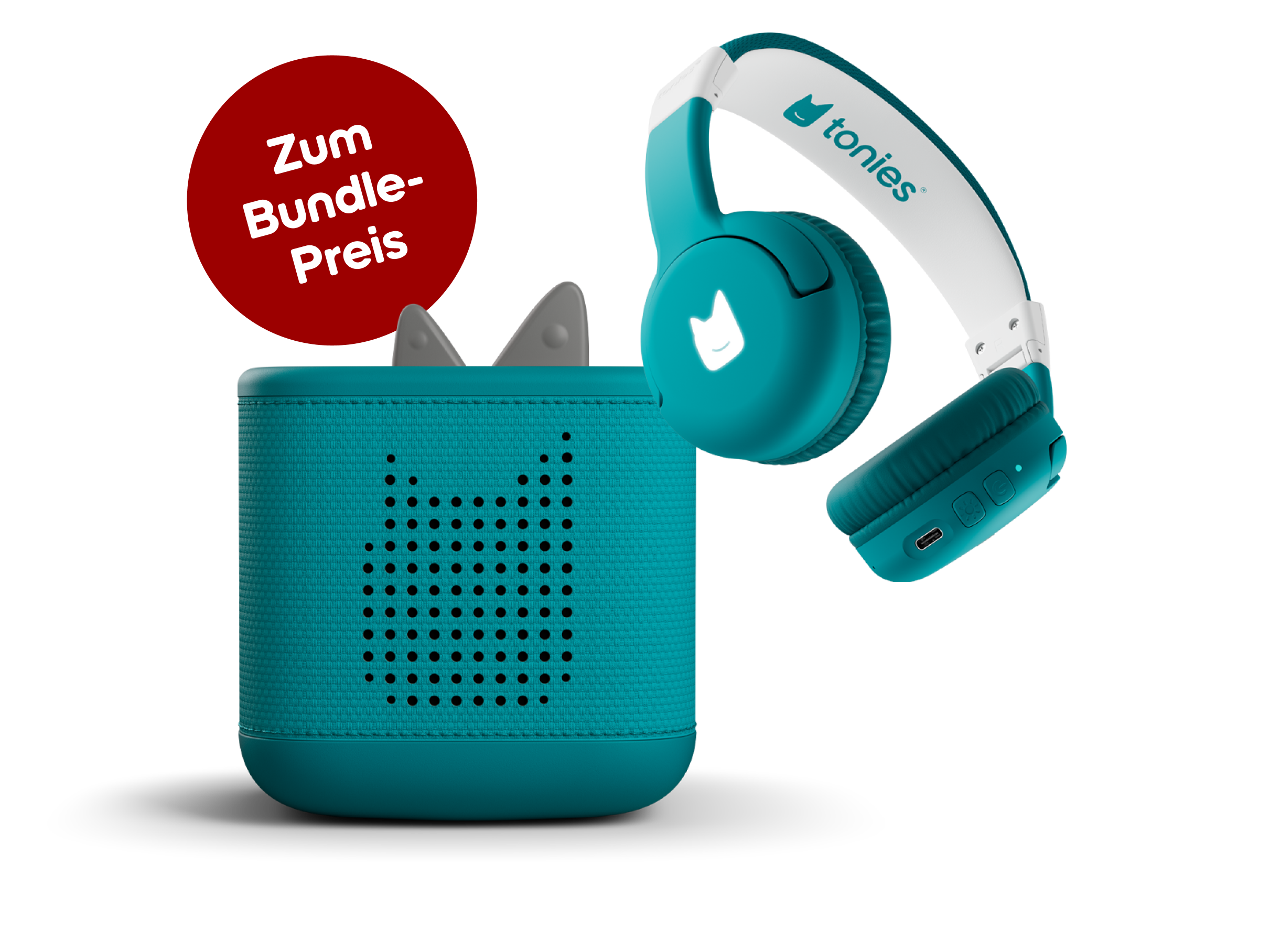 Bundle mit Toniebox 2 + Bluetooth® Kopfhörer in Meeresgrün