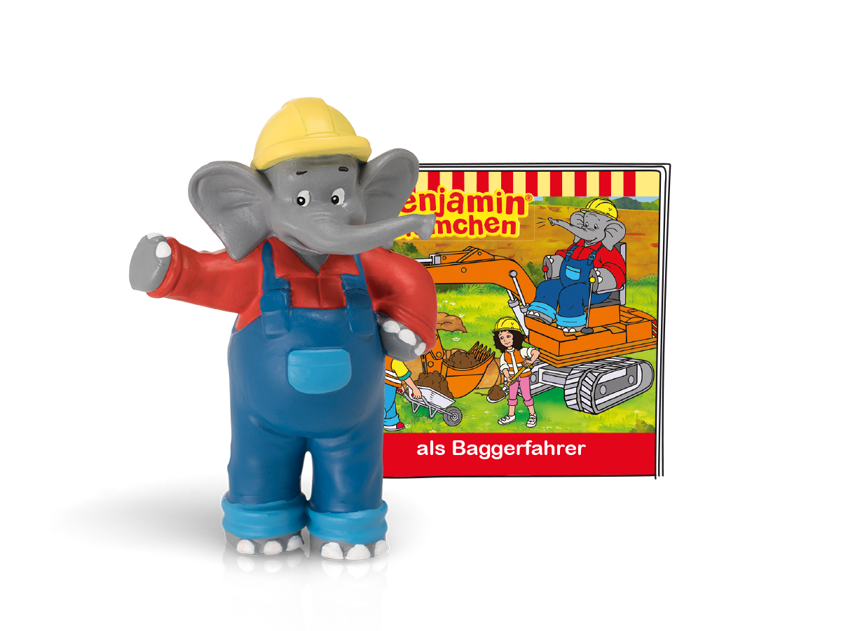 Benjamin als Baggerfahrer